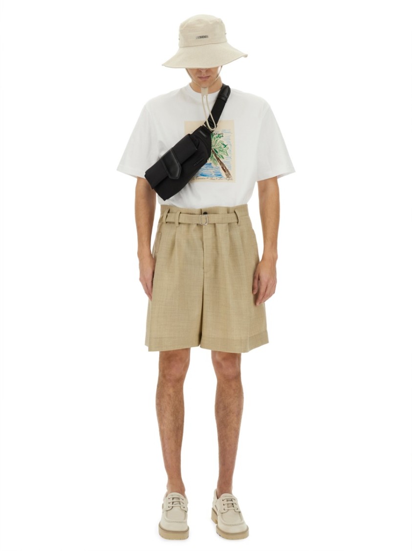 Shop Jacquemus "marine" T-shirt In White