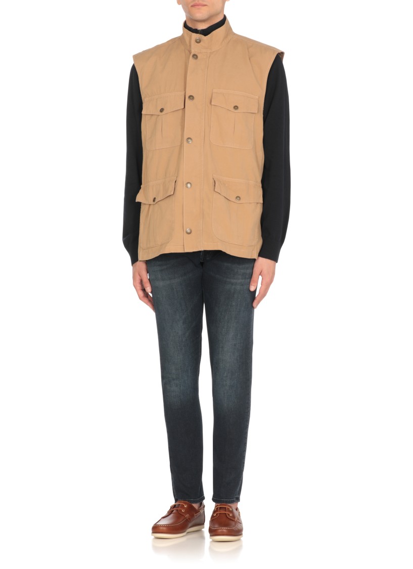 BARBOUR BARBOUR BEIGE CASUAL CORBRIDGE VEST