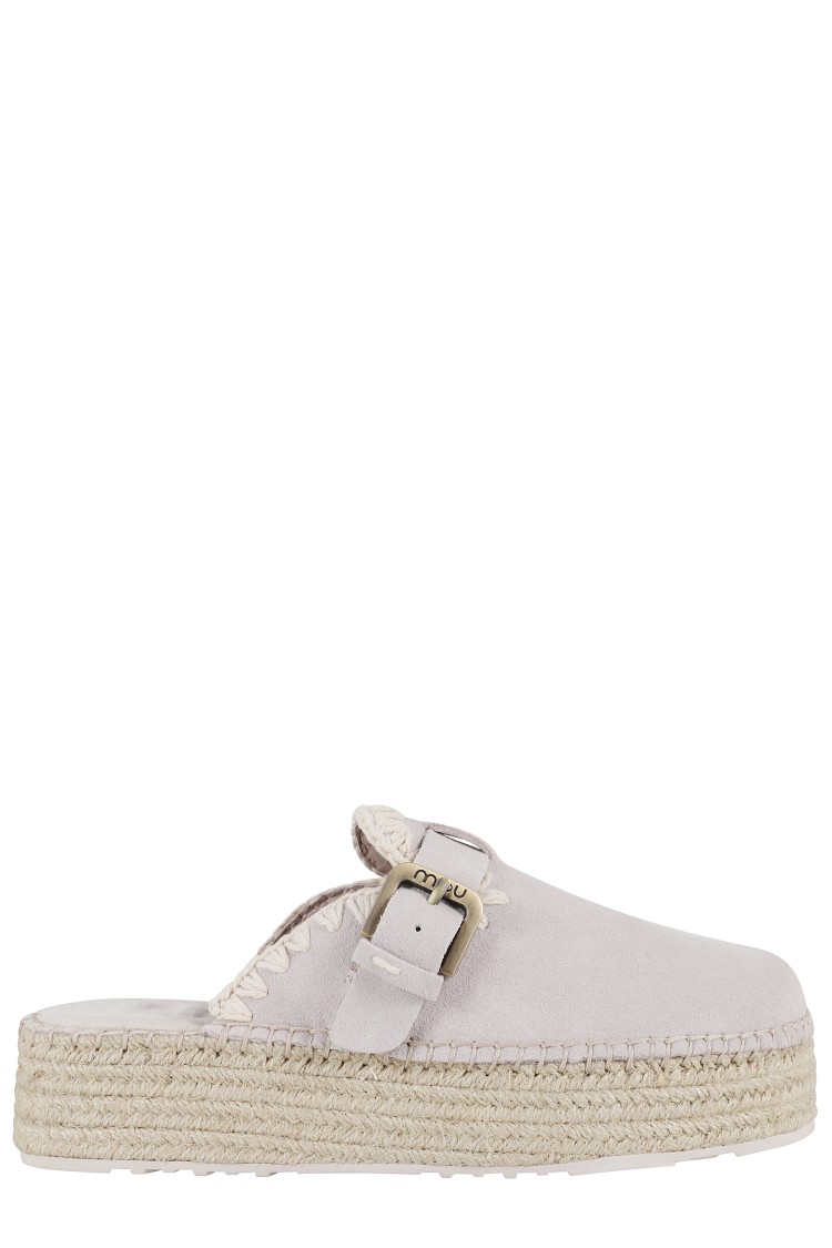 Shop Mou Clogs Jute In Grey