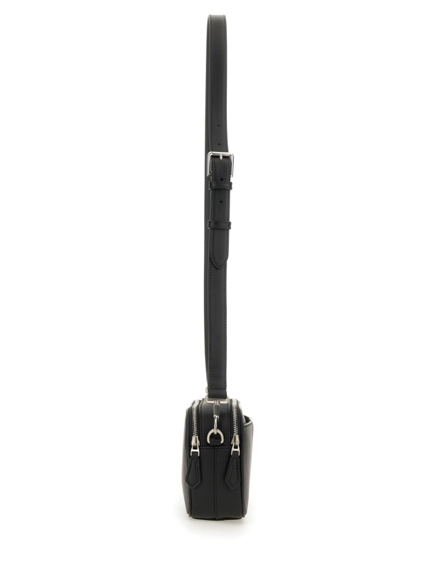 Bally Zipper Shoulder Bag In Black