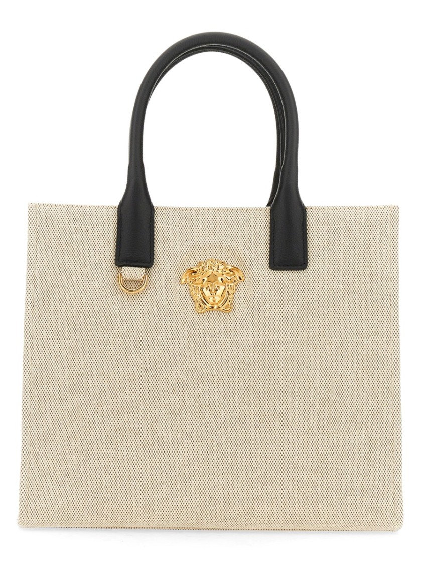 Versace Borsa Shopper Piccola "la Medusa" In Neutrals