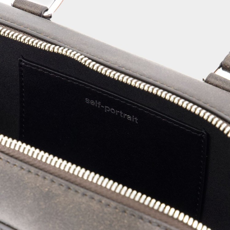 Self-Portrait Mini Tote Bag - Leather - Black | THE LIST