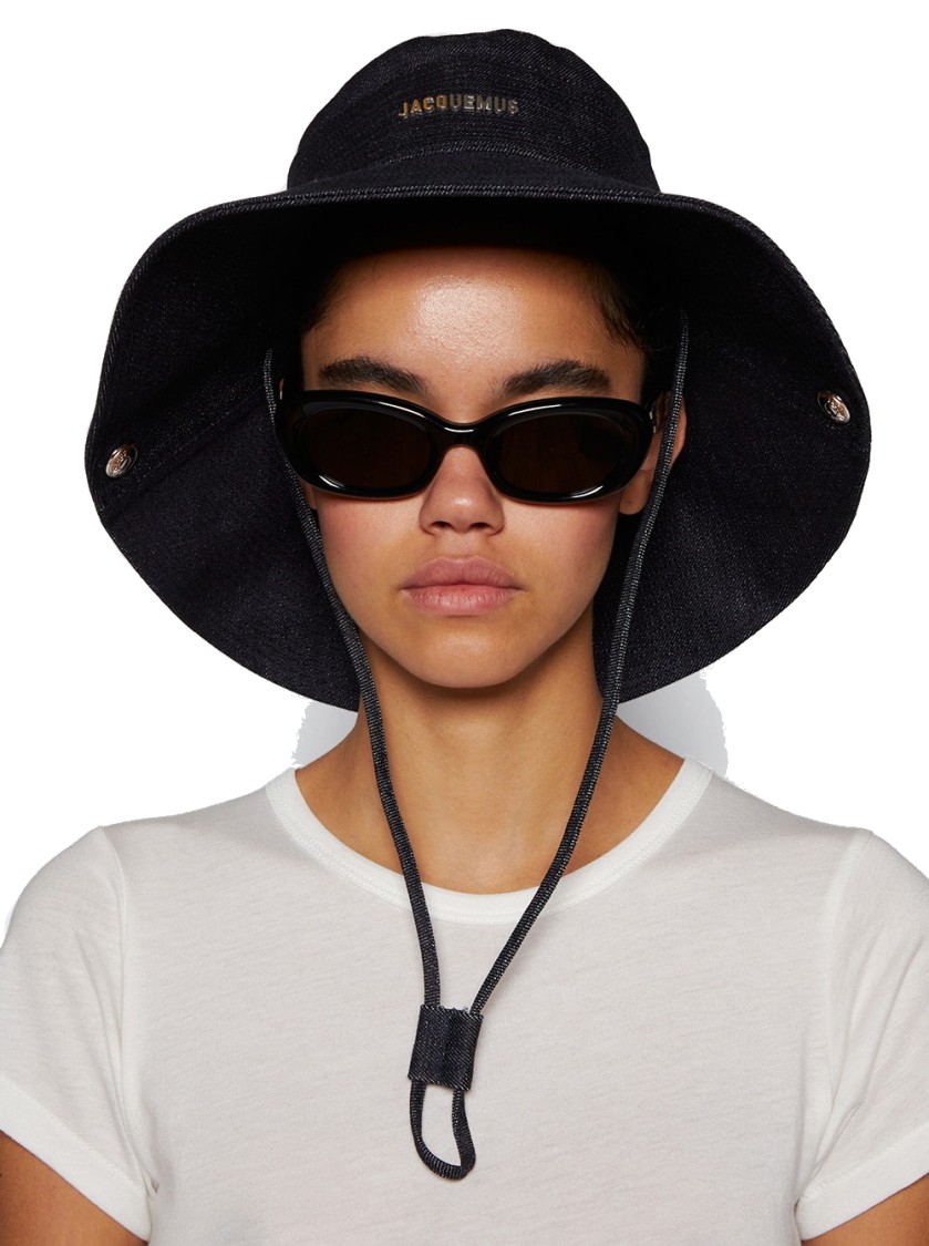 JACQUEMUS JACQUEMUS LE BOB DE-NIMES BUCKET HAT NAVY 