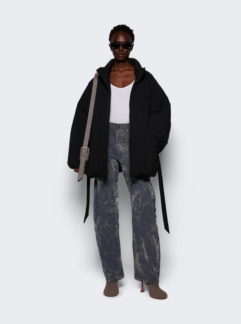 Alexander Wang Decorative Filled Down Jacket In Black