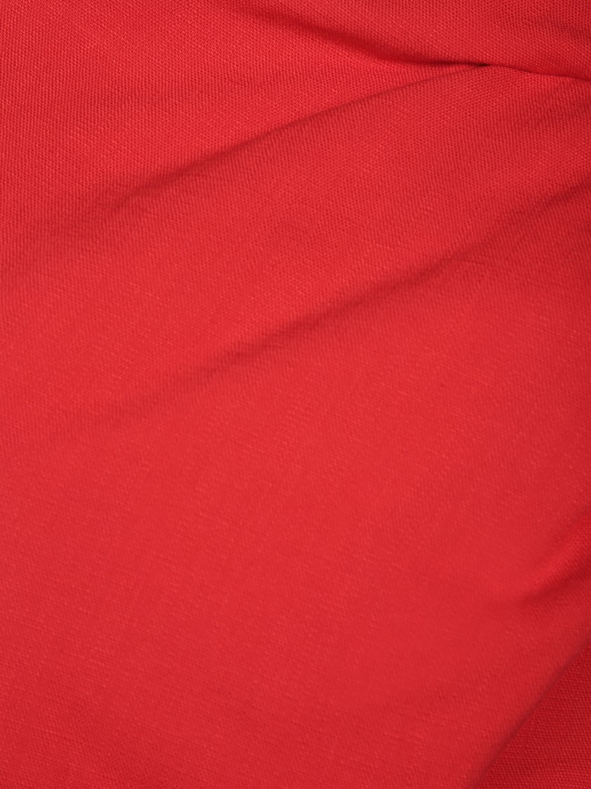 Msgm Red Dress With Fitted Silhouette In Red