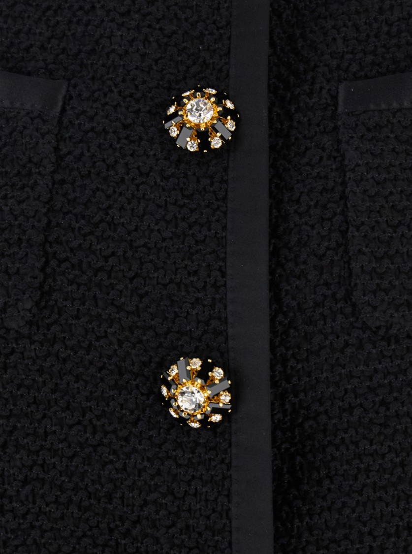 DOLCE & GABBANA DOLCE & GABBANA BLACK CROP JACKET