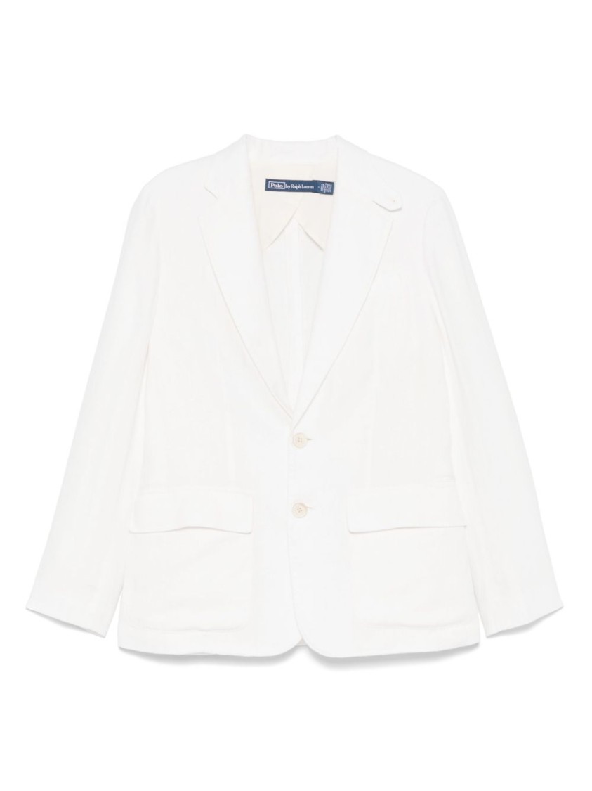 Polo Ralph Lauren Tailored White Linen Blazer With Classic Detailing In White