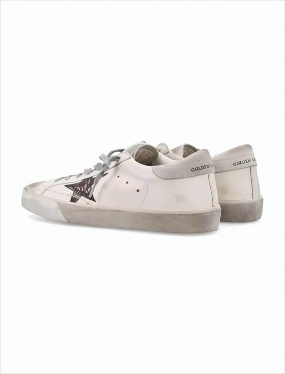 Golden Goose Distressed White Leather Low-Top With Vintage Golden Goose Distressed White Leather Low-Top With Vintage