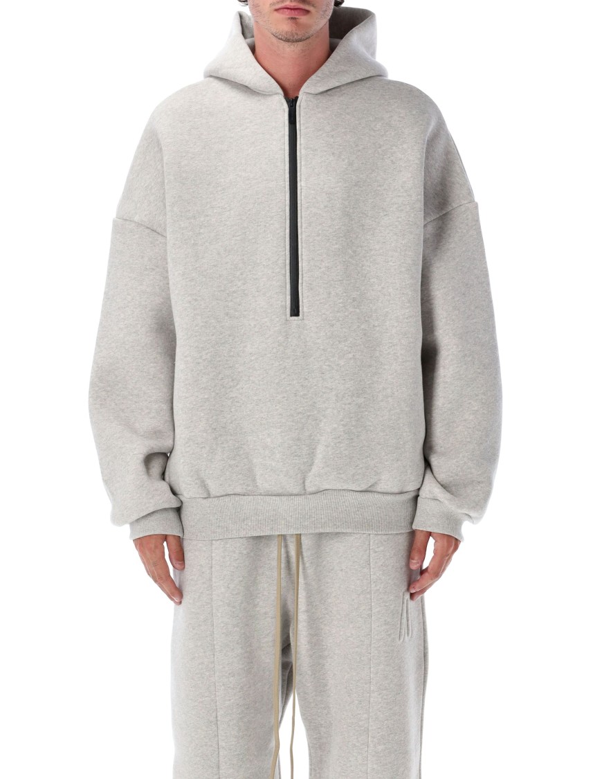 Fear Of God Athletics Half-zip Hoodie In Gray