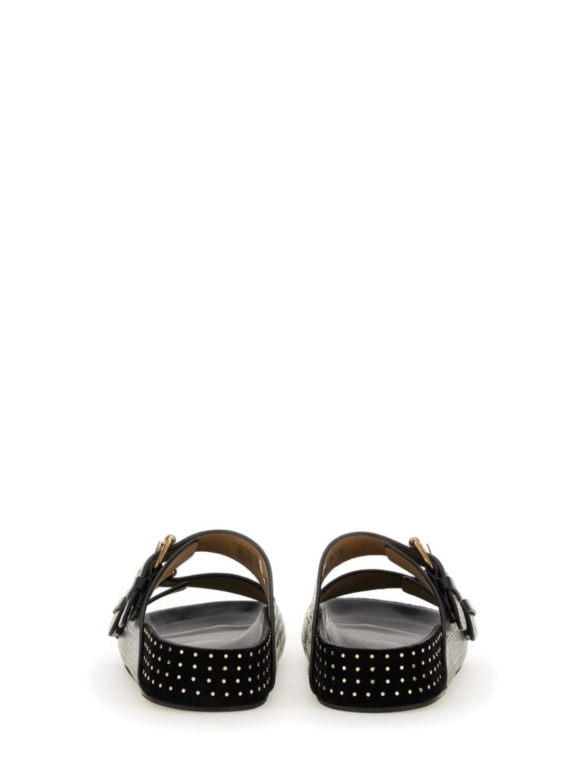 Shop Isabel Marant "lennyo" Sandals In Black