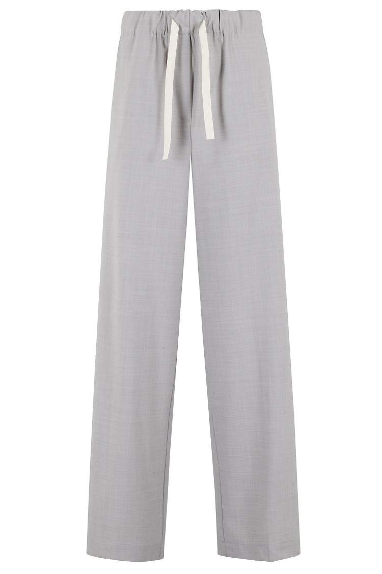Semicouture Semi Couture Alix Wide-leg Trousers In Grey