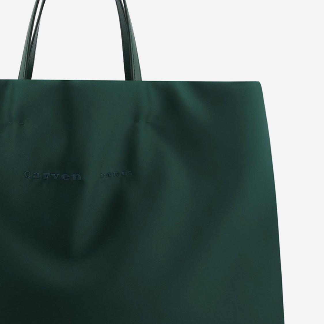 Shop Carven Matte Satin Tote Bag With Embroidered Logo