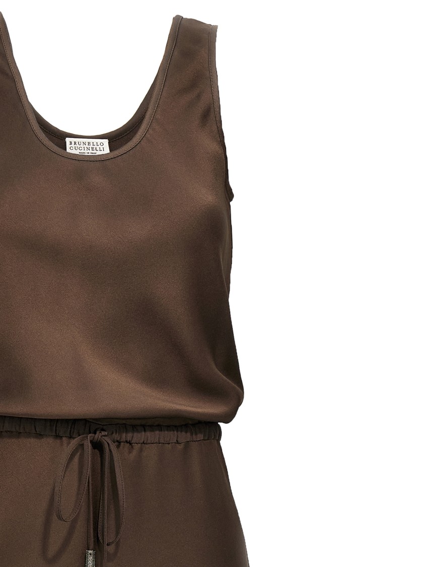 Brunello Cucinelli Maxi Dress With Drawstring Waist