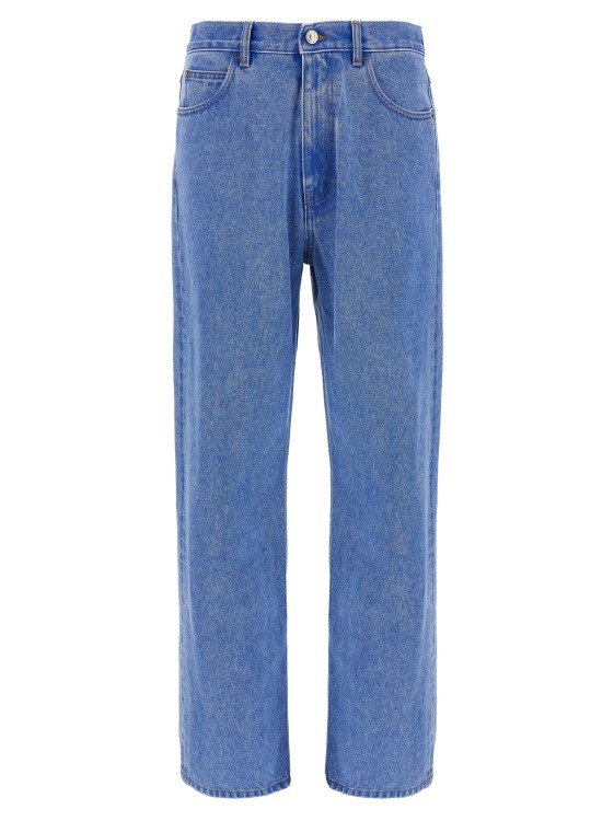 Marni Bleached Coated' Jeans in Blue | THE LIST