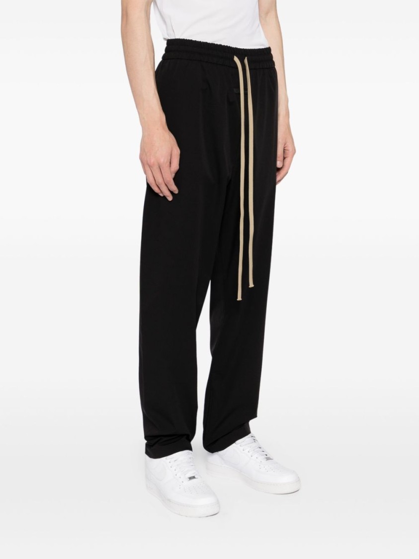 Fear Of God Elasticated Waist Drawstring Sweatpant With Side Pockets In Black