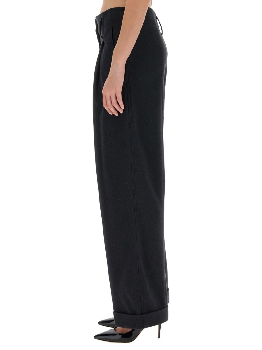 Shop Philosophy Di Lorenzo Serafini Wide Leg Pants In Black