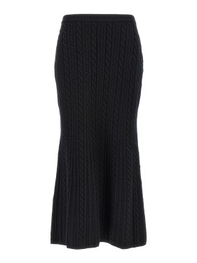 スカート ALESSANDRA RICH Maxi wool skirt Black  FABX3870K4392 Wool maxi skirt Alessandra Rich Black size 36 IT in Wool