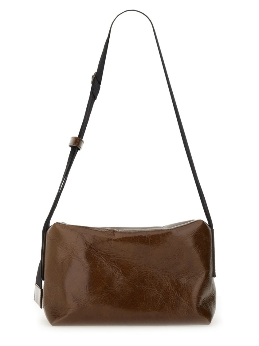 Uma Wang Brown Carbon Fiber Shoulder Bag In Brown