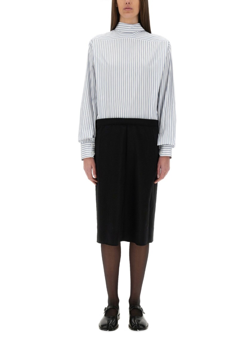 ワンピース Maison Margiela Inverted Striped Dress-Shirt Maison Margiela Inverted Striped Dress-Shirt Mini | THE LIST