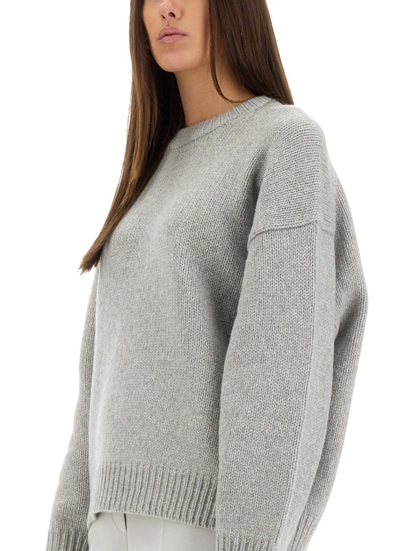Shop Theory Oversize Knit Top In Grey