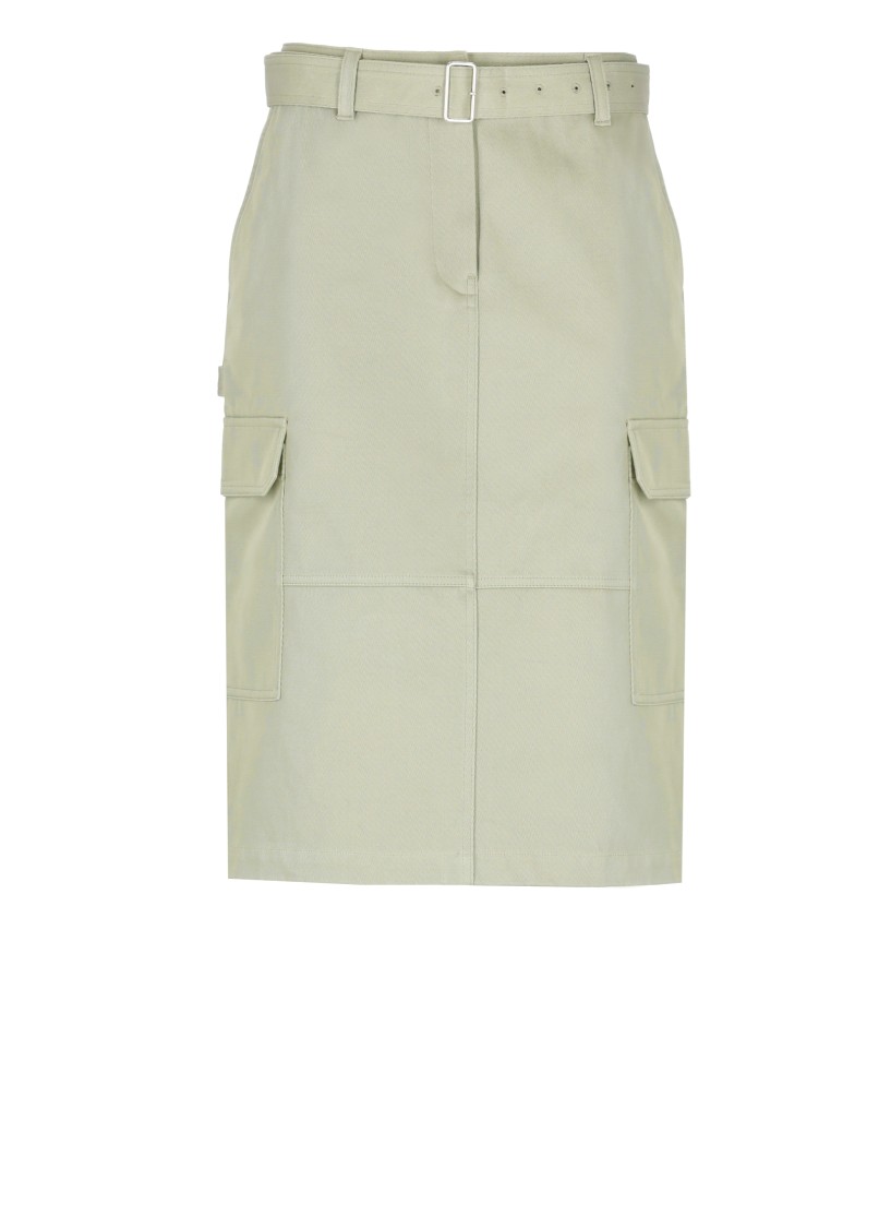 Maison Kitsuné Cotton Skirt In Green
