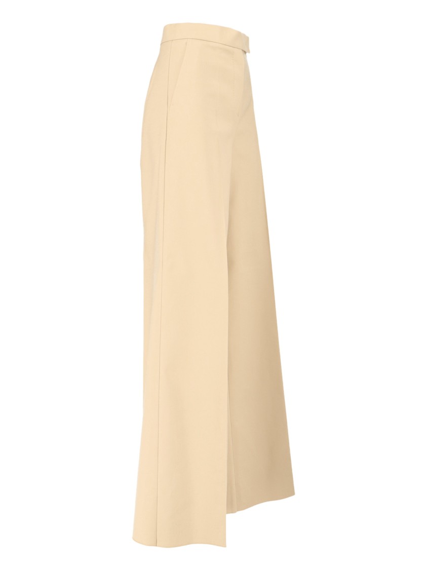 Max Mara Straight Leg Trousers High Waist In Neutral