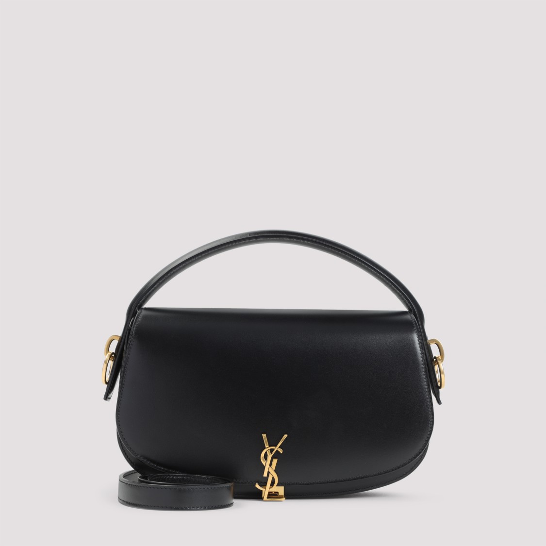 Saint Laurent Black Leather Shoulder Bag In Black