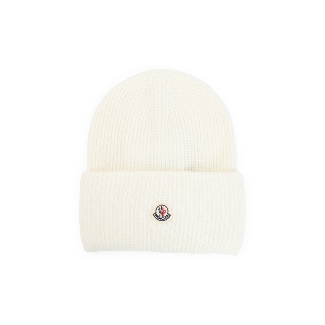 Moncler White Virgin Wool Hat In Neutral