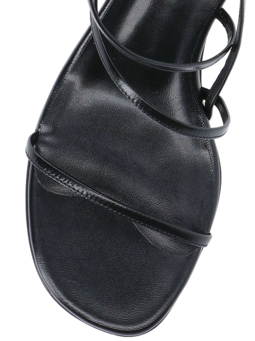 Khaite Loop Kitten Heel Sandal Red Wine