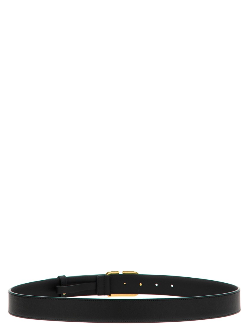 Valentino Garavani 'vlogo Signature' Belt In Black