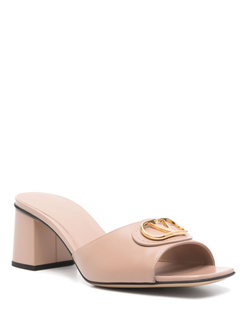 Valentino Garavani Open-toe Block Heel Sandals In Neutral