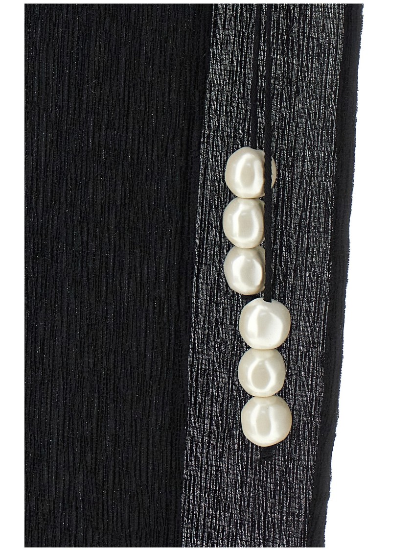 Magda Butrym 03' Long Skirt With Maxi Side Split In Black