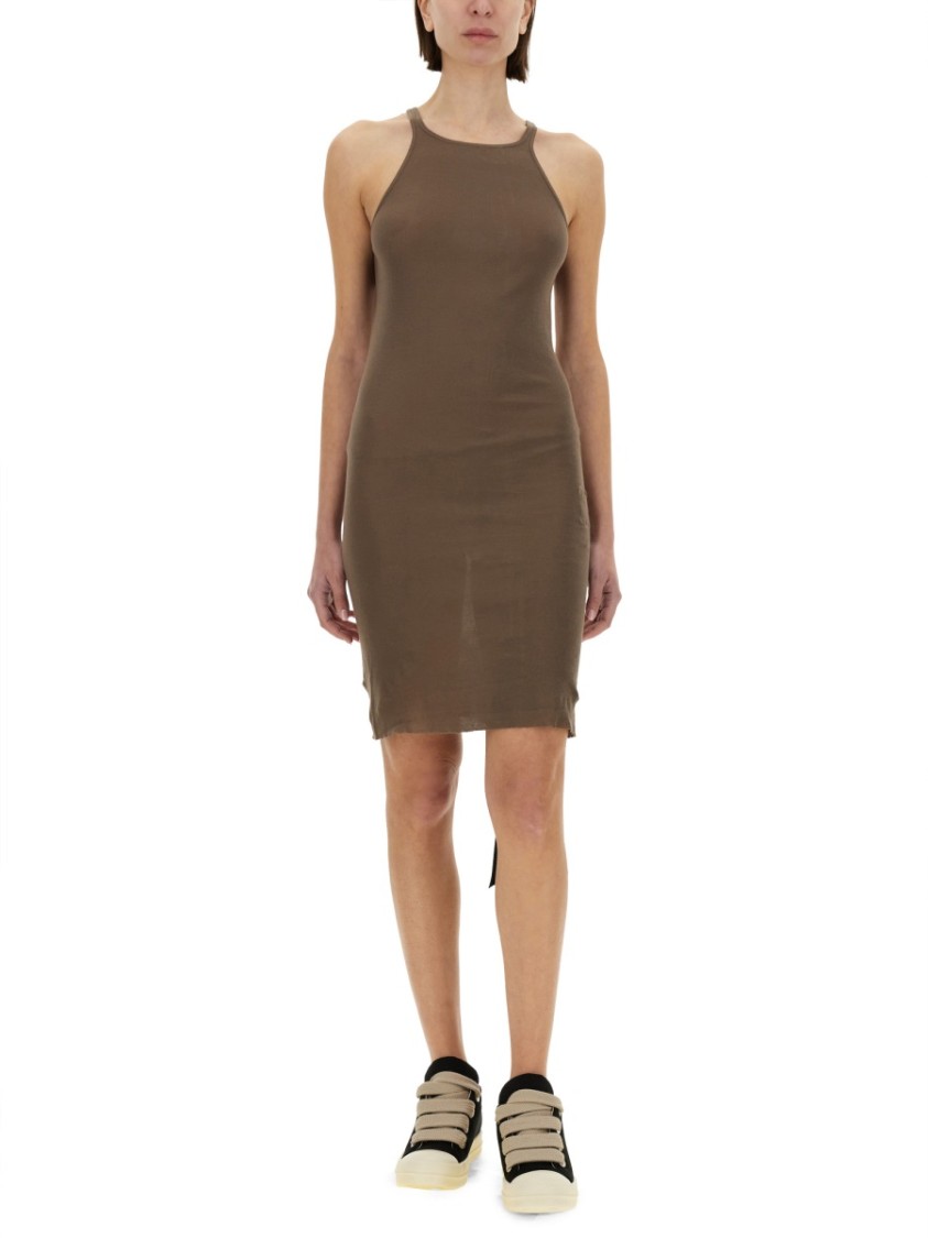 Shop Rick Owens Drkshdw Drkshdw By Rick Owens "tank" Dress In Brown