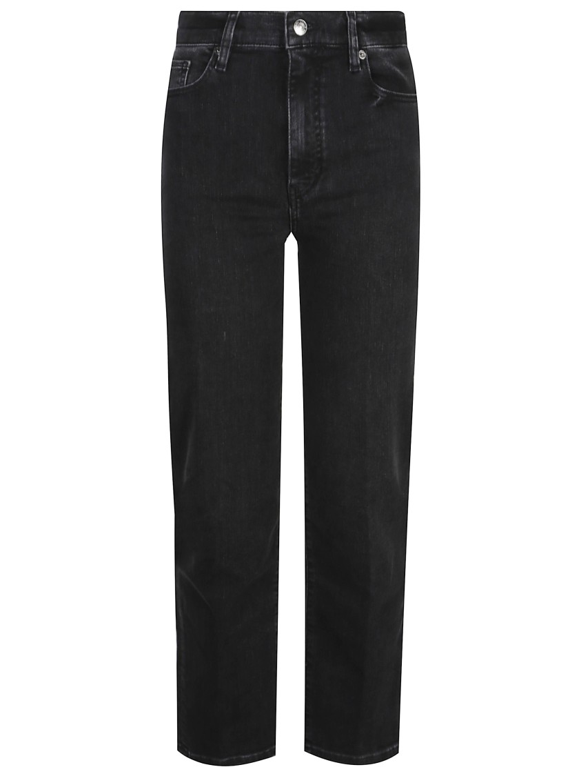 Frame Le Sleek Straight Jeans In Black