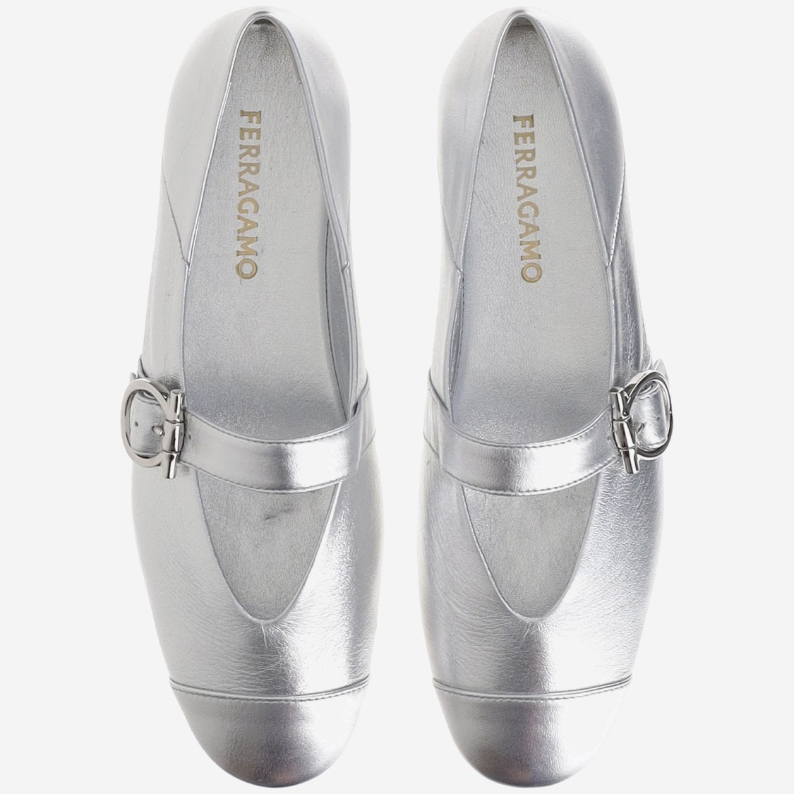 【送料&関税込】Ferragamo Ballet Flats Ornament Hooks Ferragamo Ballet Flats Ornament Hooks In Silver | ModeSens