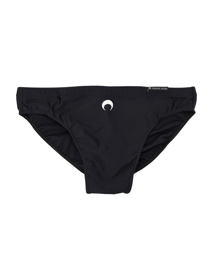 Marine Serre Medium-waist Swimwear Jersey Brief