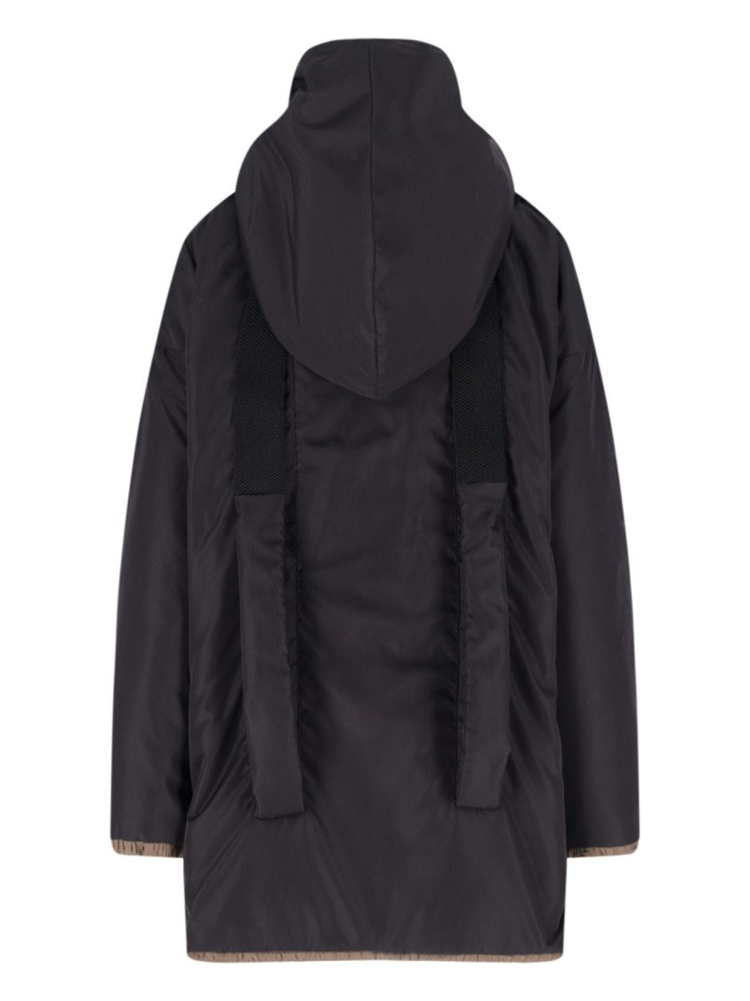 Kimono Rain Reversible Raincoat – Brown/black In Brown