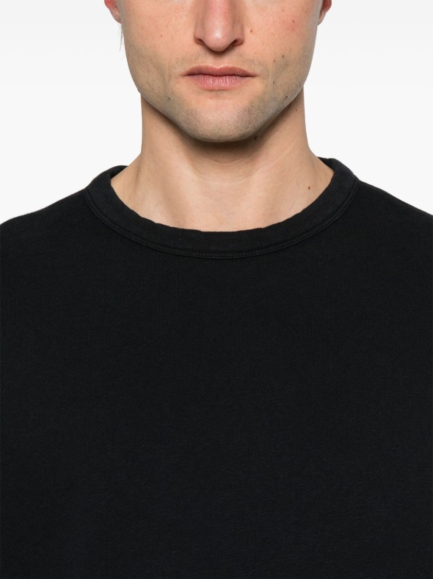 Shop C.p. Company Midnight Blue Crewneck Sweatshirt With Lens Detail