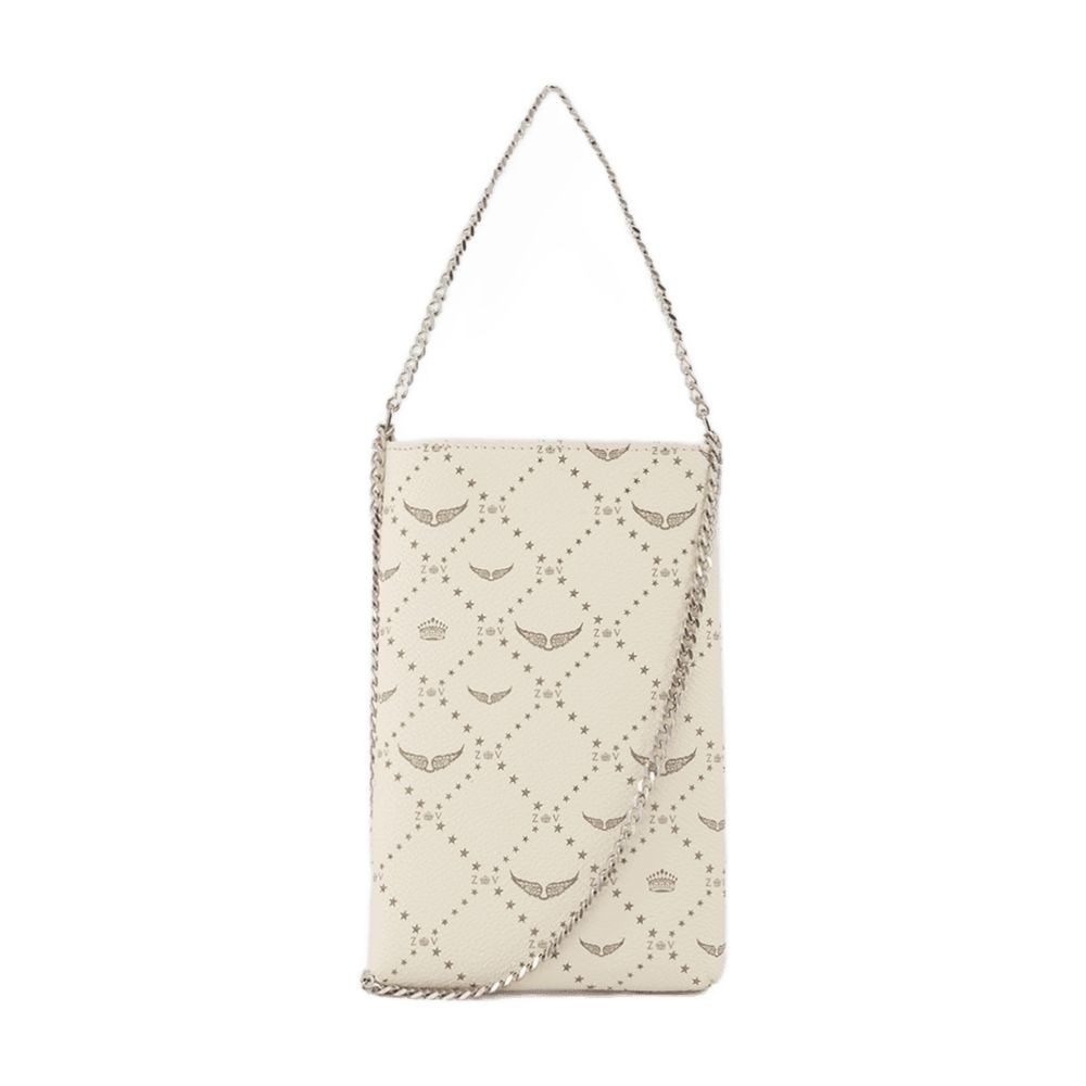 Zadig & Voltaire Rock Phone Pouch - Leather - White