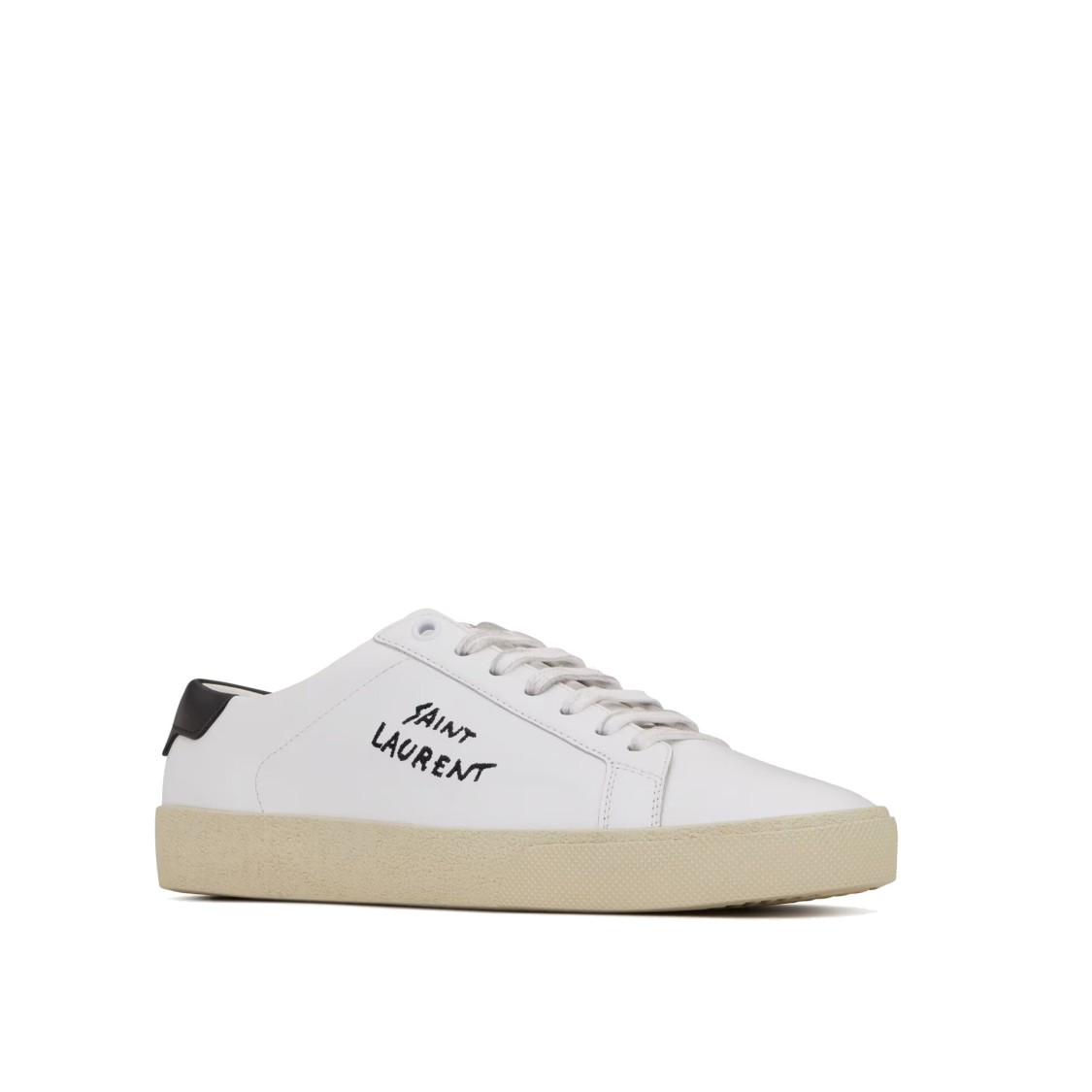 Shop Saint Laurent Court Classic Sneakers In White