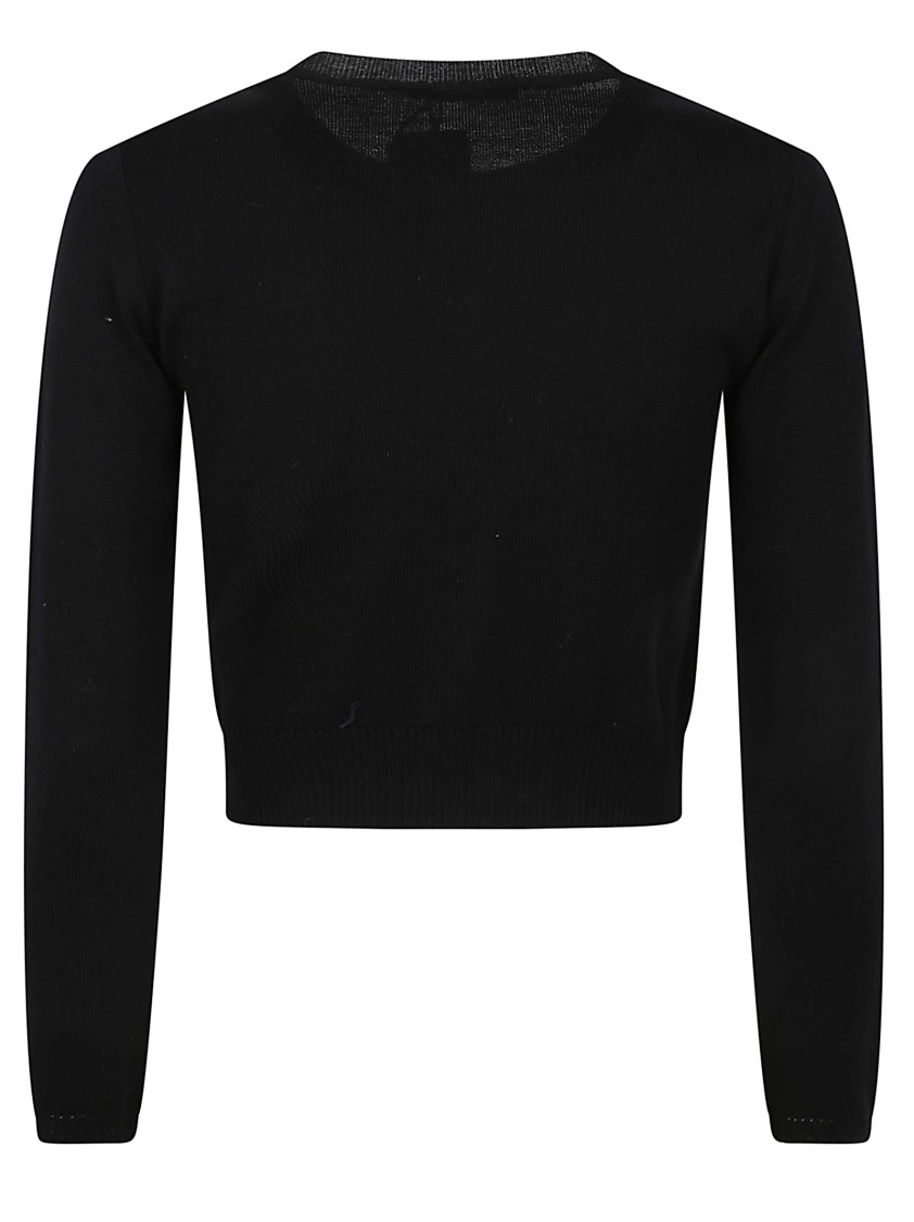 Charlott Soft Wool Jacket With Button-down Front In Black
