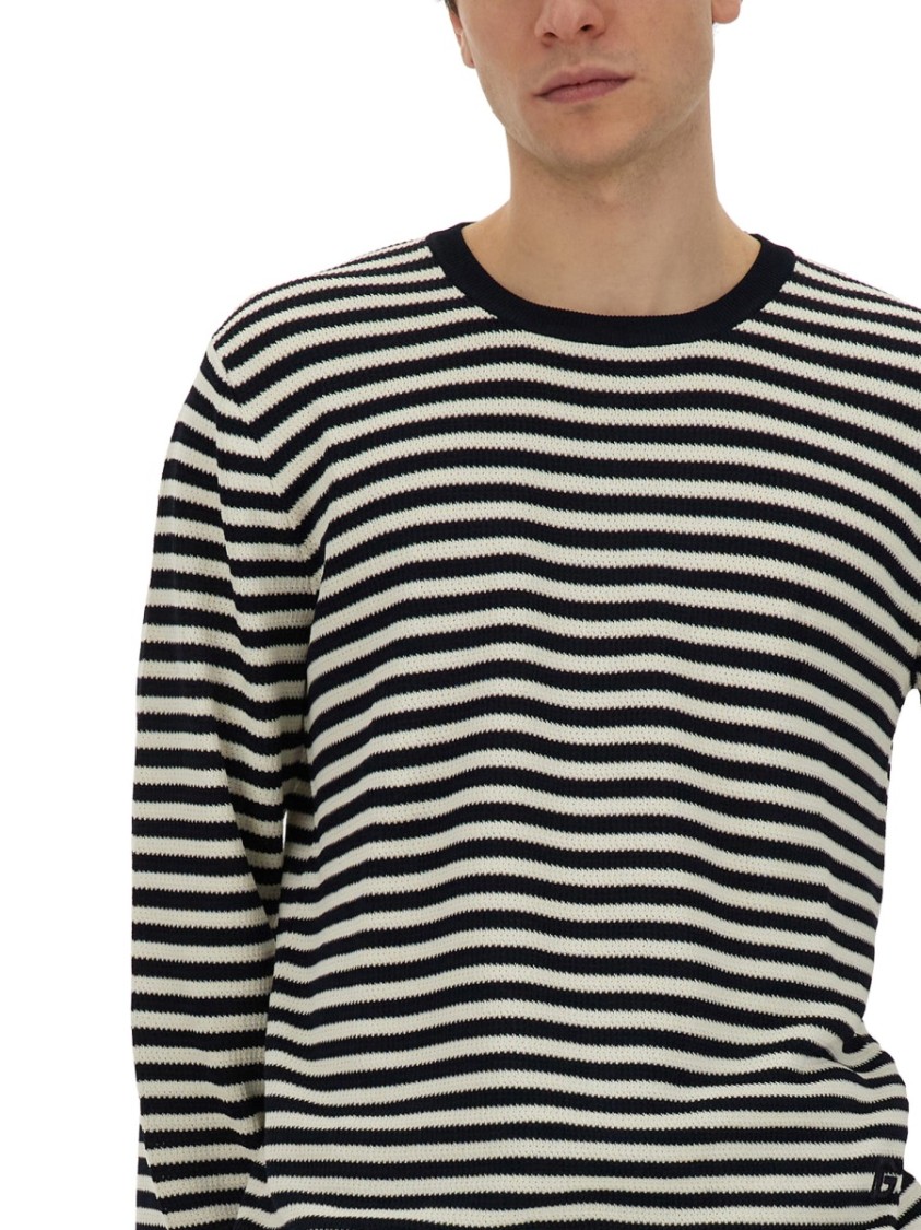 Dolce & Gabbana Jersey With Stripe Pattern In Multicolor