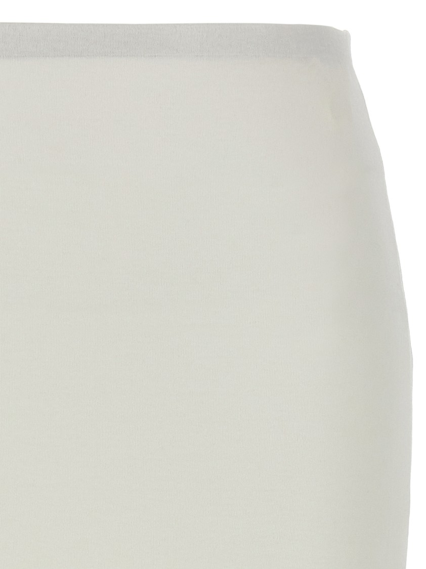Jil Sander Twisted Midi Skirt In Neutral