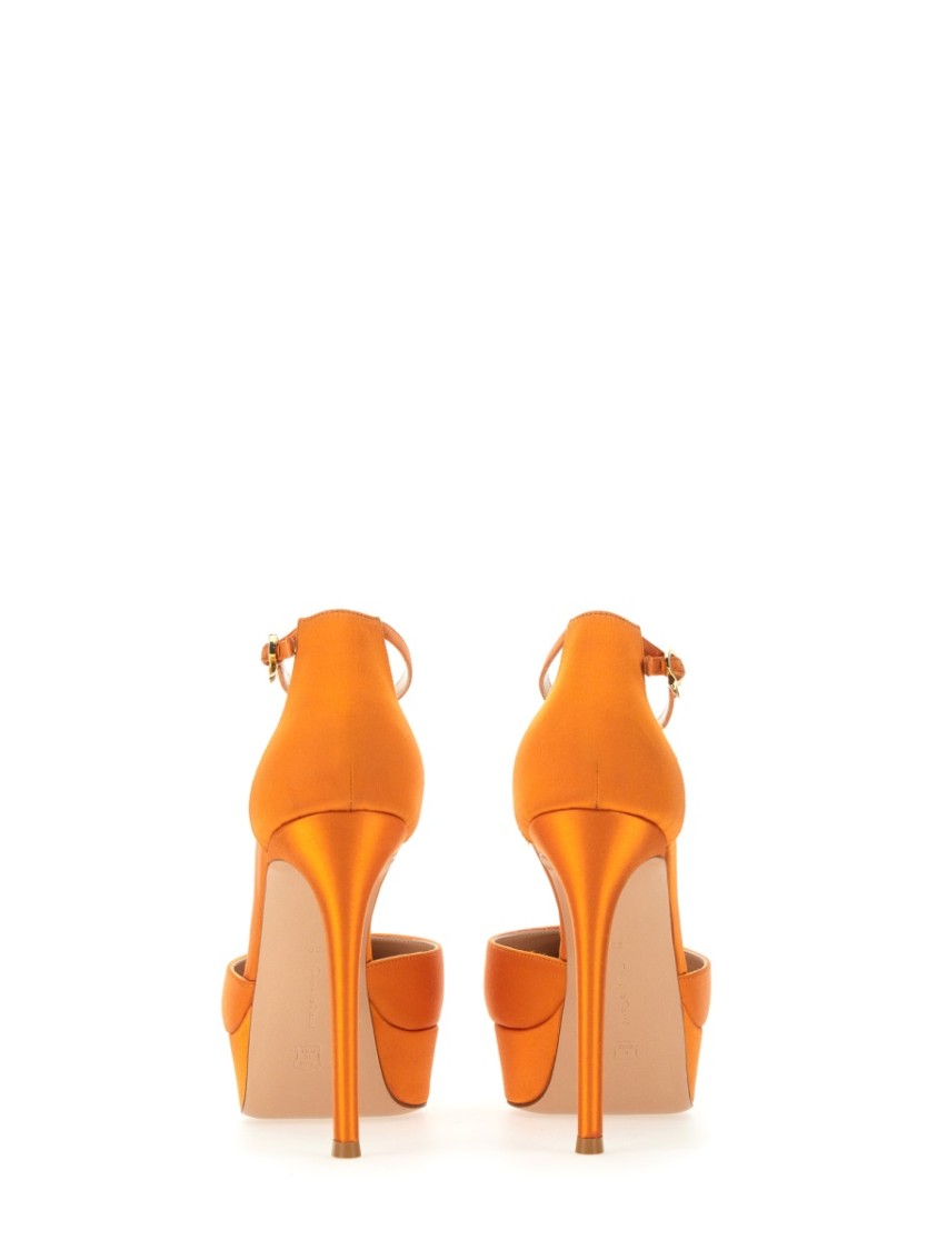 Gianvito Rossi Suede Pointed Toe Pumps With Platform Sole