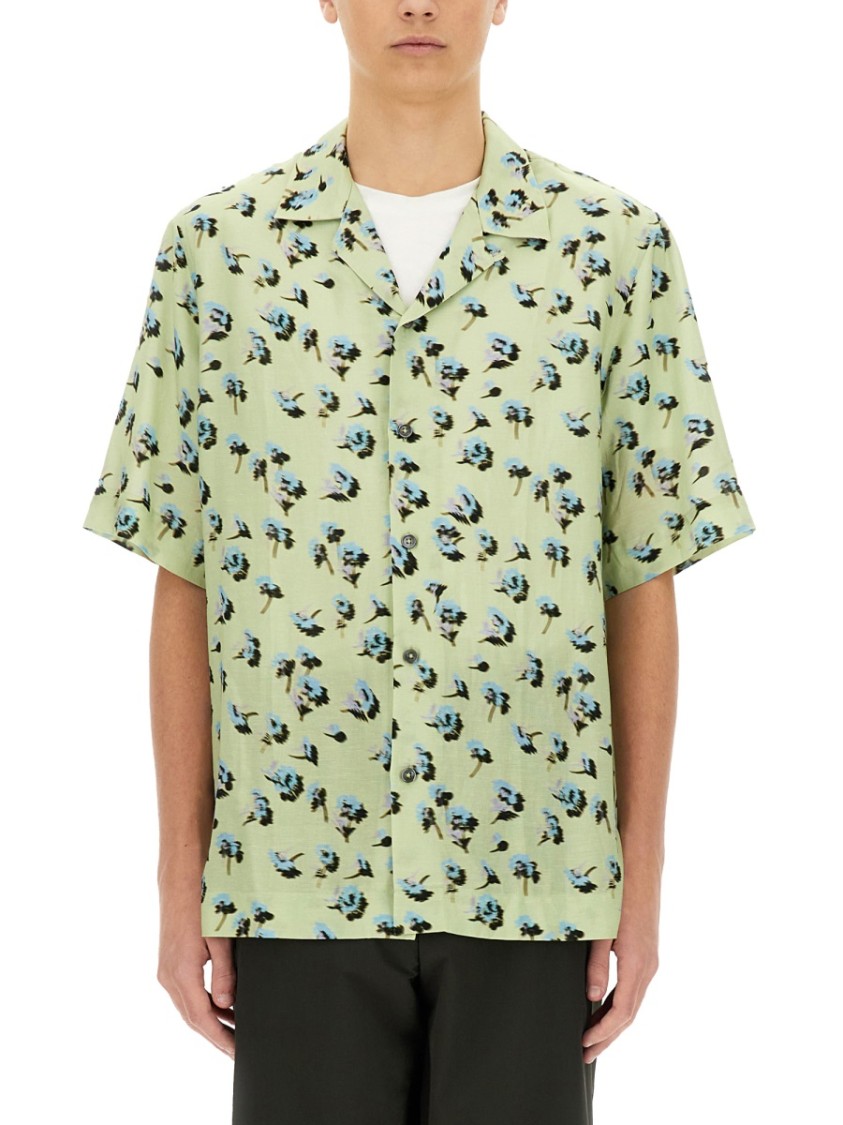Shop Paul Smith Bowling Shirt In Multicolor