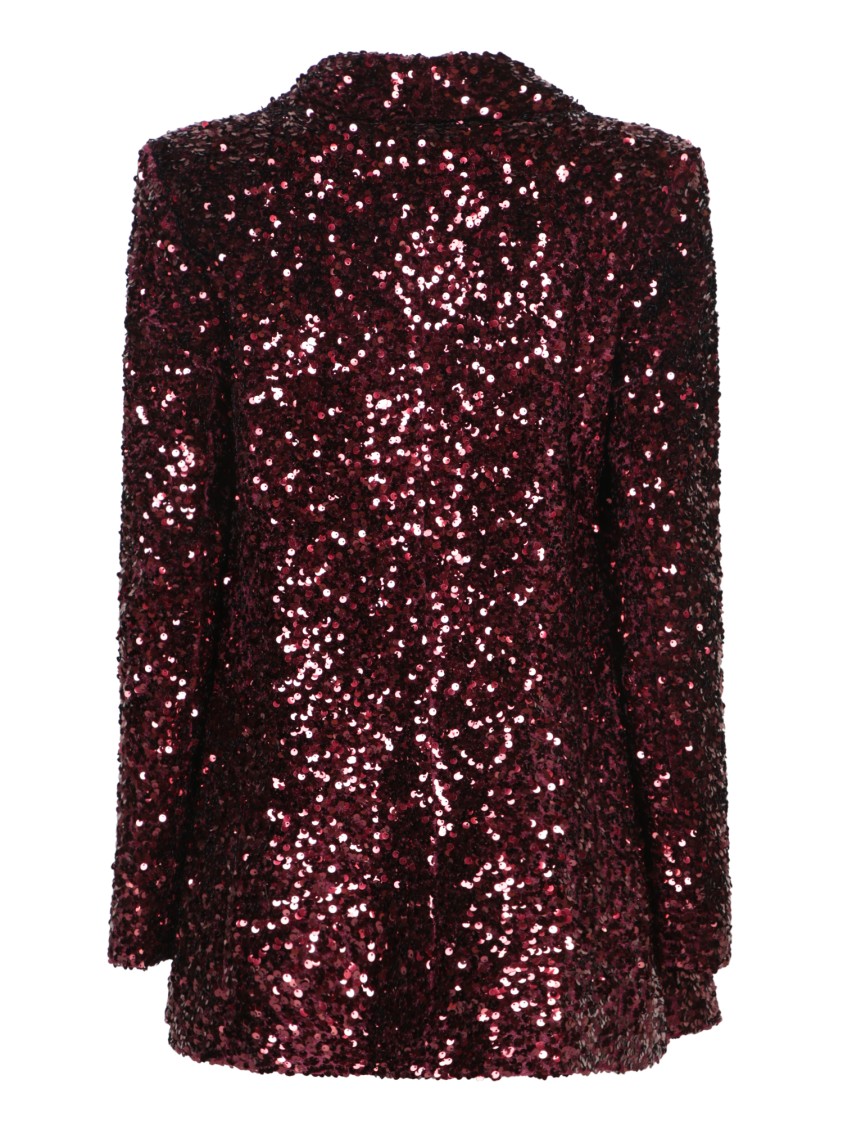 BLANCA VITA BLANCA VITA BORDEAUX OVERSIZED JACKET