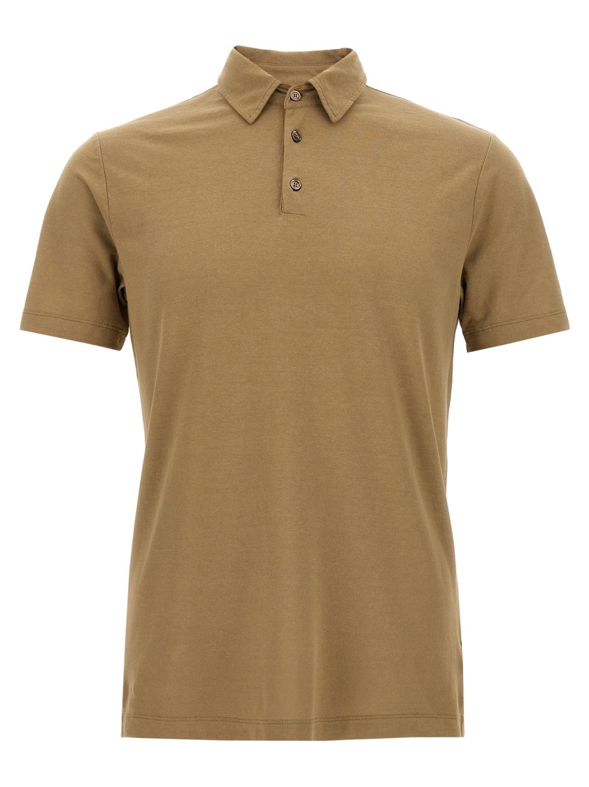 【関税&送料込】Zanone T-shirts and Polos Brown Zanone Ice Cotton' Polo Shirt in Brown | THE LIST