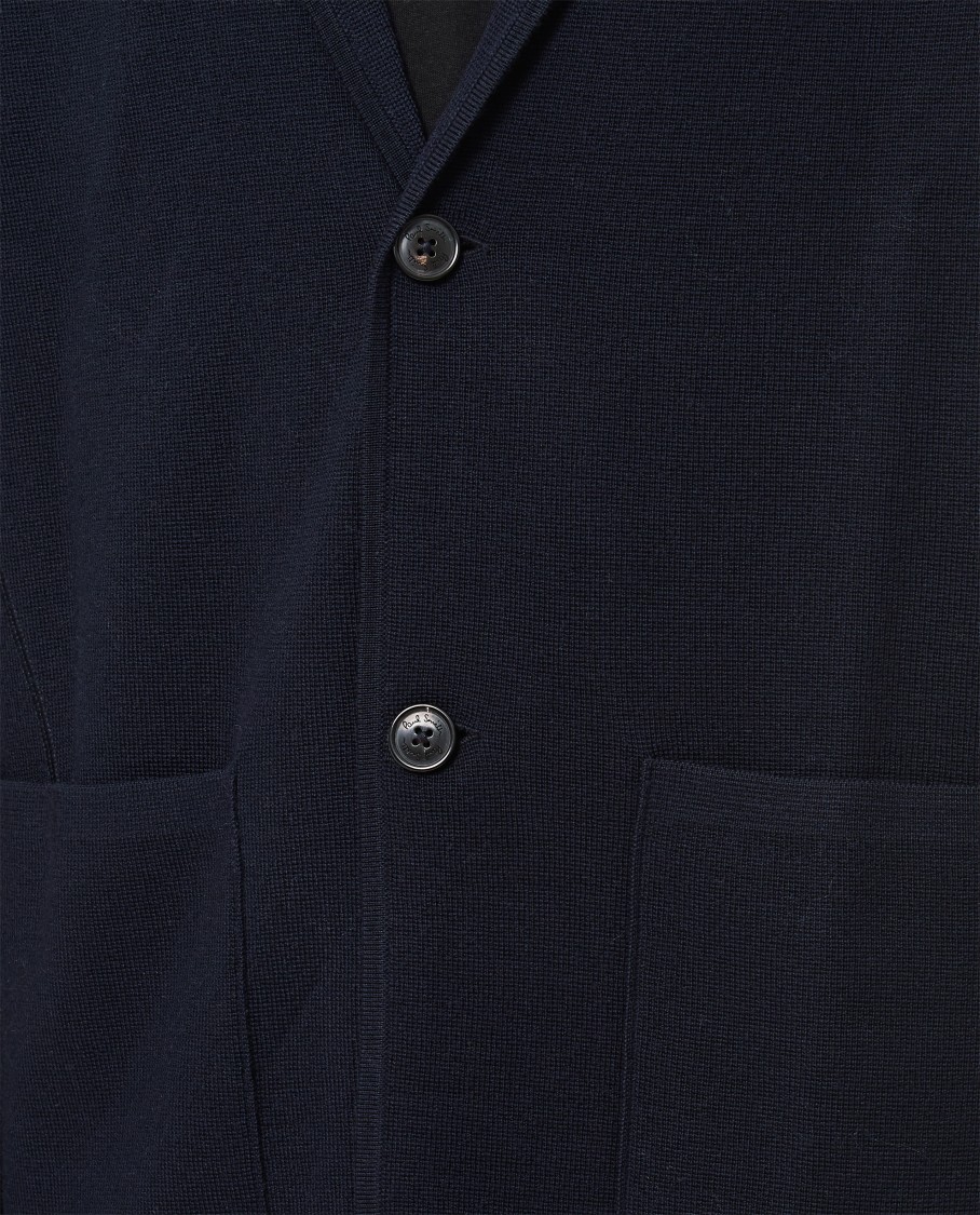 PAUL SMITH PAUL SMITH BLUE SINGLE-BREASTED JACKET