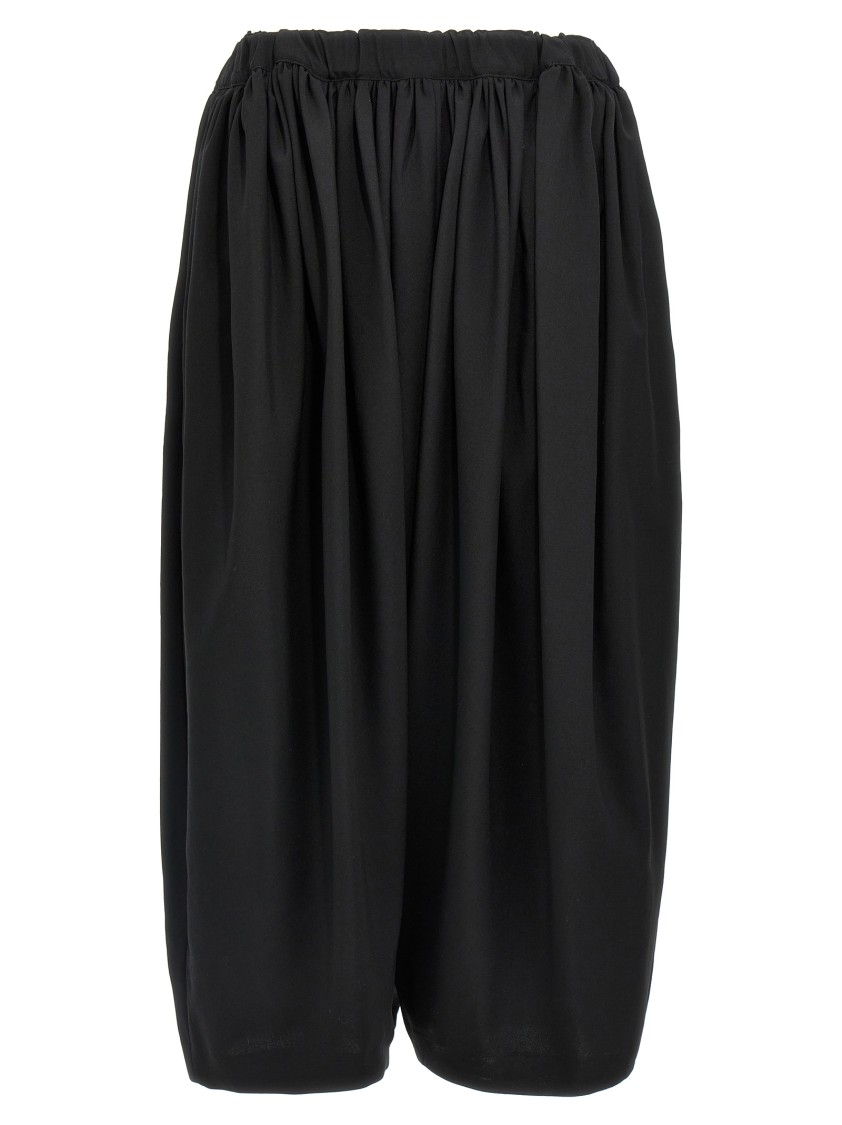 Comme Des Garçons Voluminous Wool Balloon Pants In Black
