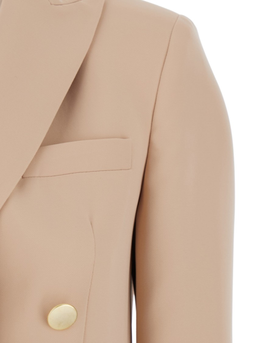 PLAIN PLAIN BEIGE DOUBLE-BREASTED JACKET